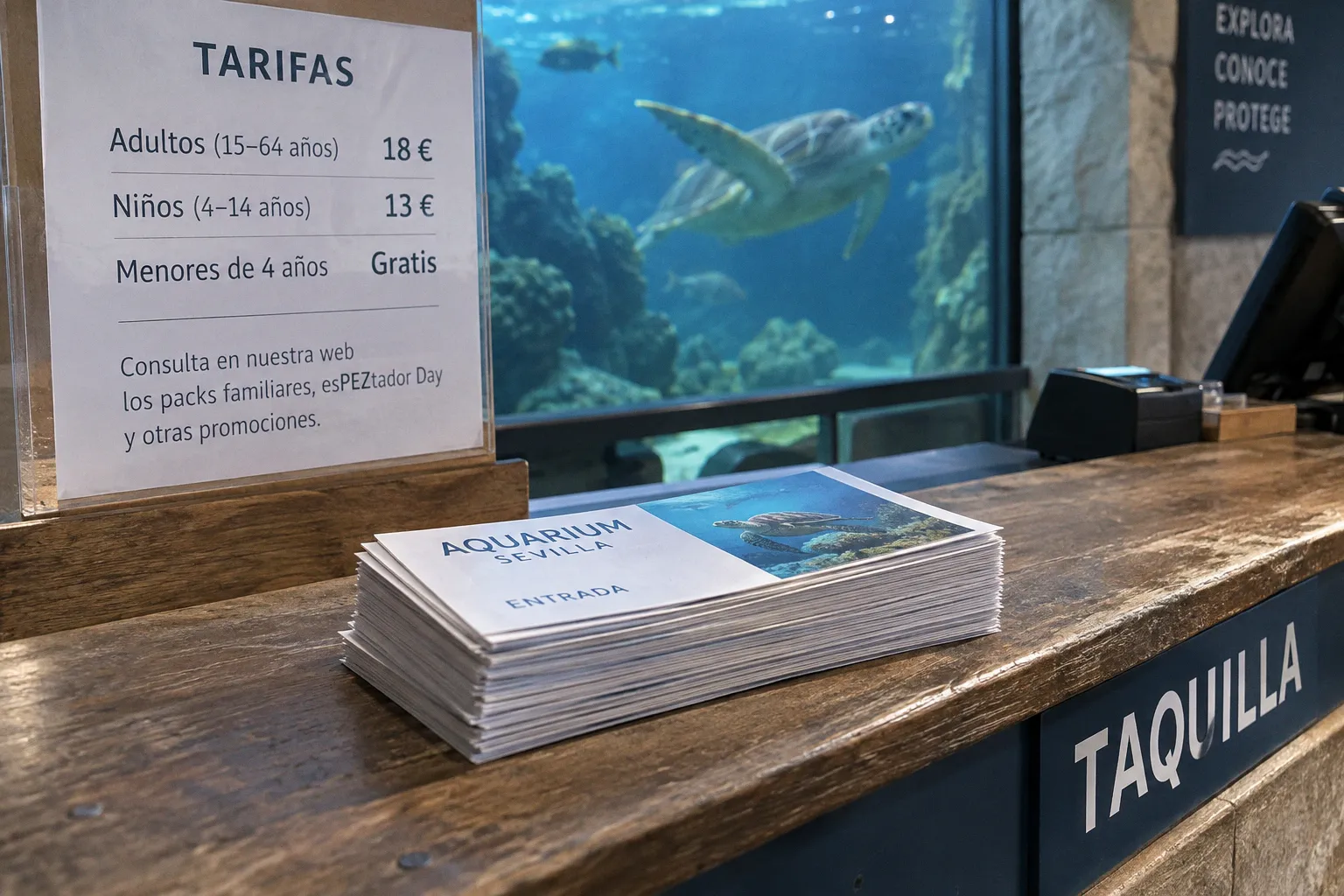 Aquarium Sevilla Eintritt: Online-Buchung oder Tageskasse
